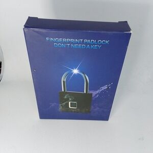 Waterproof Smart Fingerprint Door Lock Keyless Padlock Security USB Rechargeable
